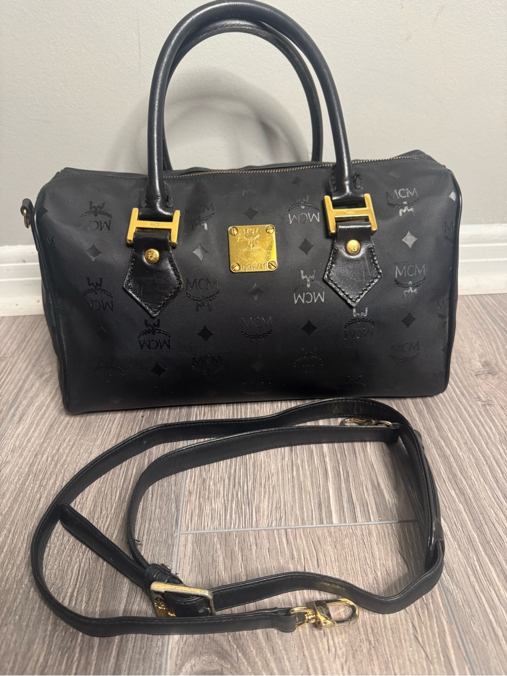 MCM Black Vintage Boston Bag - Made in Germany